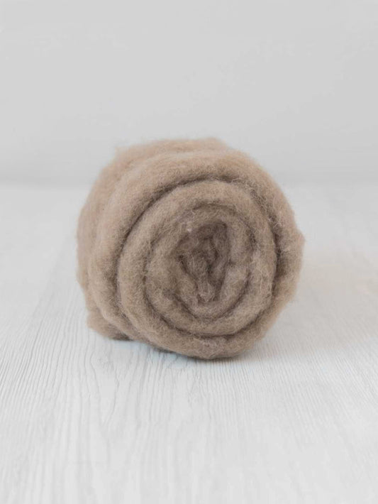 Carded Wool Batt - Maori Wool - Earth, for needle felting, wet felting, nuno felting