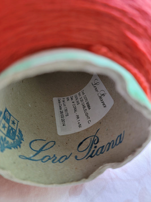 Loro Piana 100% cashmere yarn for hand knitting, crochet and weaving