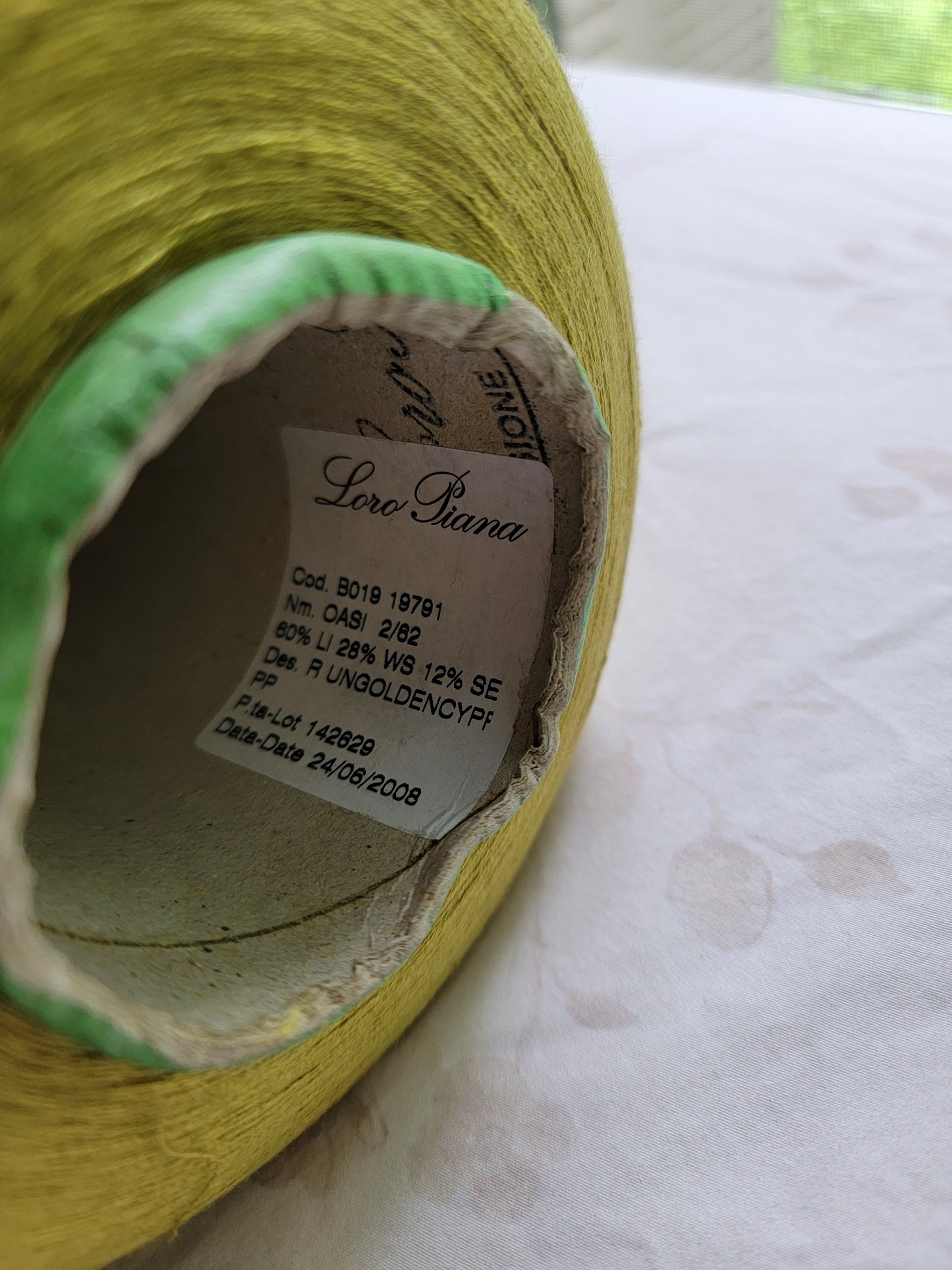 Loro Piana linen cashmere silk yarn for hand knitting, crochet and weaving